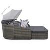 79.9" Outdoor Patio PE Rattan Daybed Sunbed with Adjustable Canopy - 4 of 4