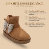 bebe Toddler Girls' Winter Boots - Snow Boots with Microsuede Upper, Rhinestone Bow, Cozy Shoes for Little Kid - 4 of 4