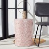 Emberlyn Round Accent Table - Pink - Safavieh. - 3 of 4