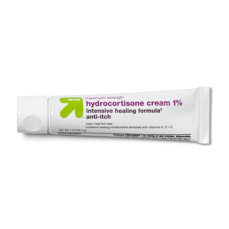 Anti-Itch 1% Hydrocortisone Maximum Strength Intensive Healing Cream - 1oz - up &#38; up&#8482;, 1 of 6