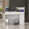 FUFU&GAGA Working Reception Desk Counter With Storage Drawers Checkout Counter Cashier Desk - 4 of 4