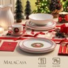 vancasso Santa Claus 30-Piece Complete Dinnerware Set for 6 People, Holiday Ceramic Plates Bowls and Mugs, Dishwasher Safe Christmas Table Service - 4 of 4