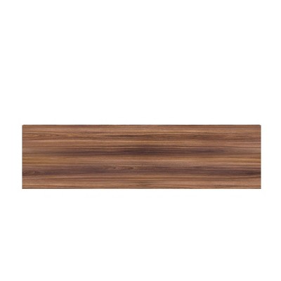 Nut Brown 63" Media Console with Concealed Storage and Open Shelf