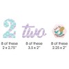 Big Dot of Happiness 2nd Birthday Let's Be Mermaids - DIY Shaped Second Birthday Party Cut-Outs - 24 Count - 2 of 4