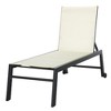 Outsunny Chaise Lounge Outdoor Pool Chair with Wheels, Five Position Recliner for Sunbathing, Suntanning, Steel Frame, Breathable Fabric - 4 of 4