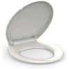 Elongated Toilet Seat with Toddler Seat Built In, Slow Close  Lid, Potty Training Seat for Kids and Adults, Safe PP Material - 2 of 4