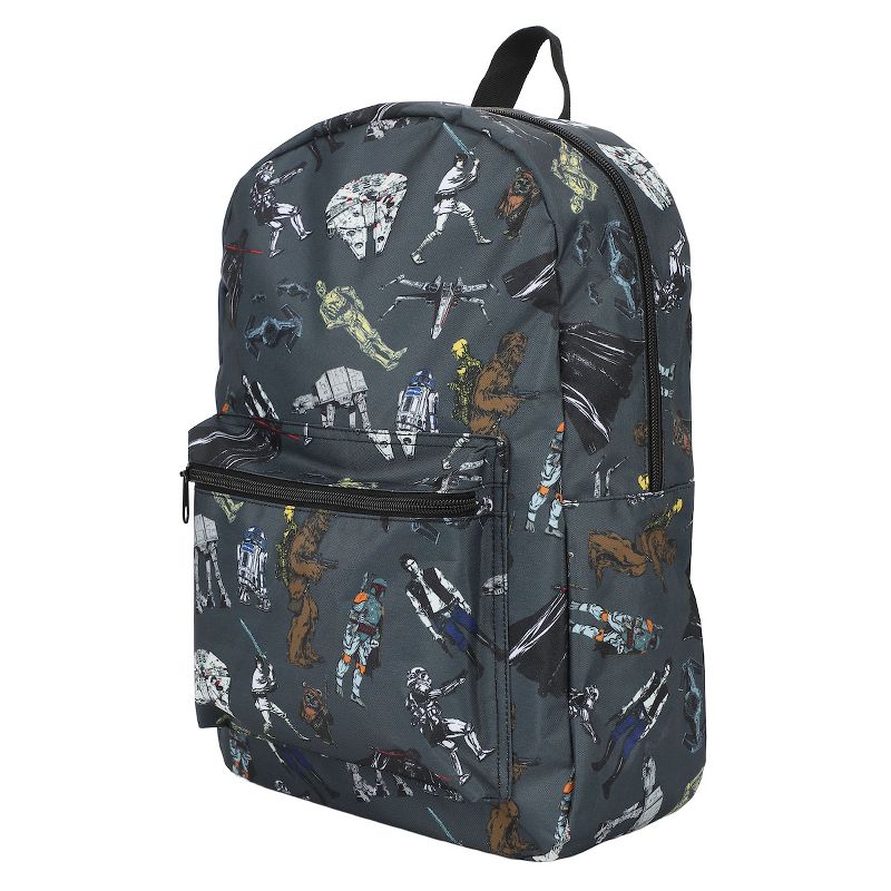 Star Wars Multi Character AOP Adult 17" Laptop Backpack, 3 of 8