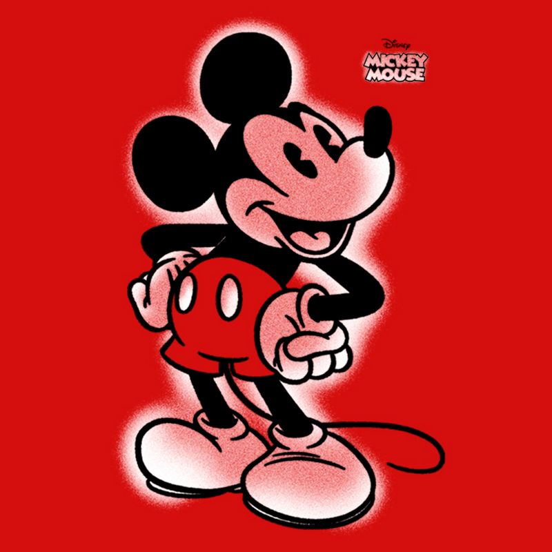 Girl's Disney Mickey Mouse Retro Airbrushed T-Shirt, 2 of 6