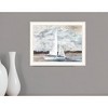HomeRoots Sailboat on Water White Framed Print Wall Art - 2 of 4