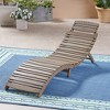 SKRAN Patio Lounge Chairs for Outside Folding Acacia Wood Chaise Lounge with Side Handle Sun Lounger for Poolside, Lawn, Backyard - 4 of 4