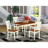 5-Piece Buttermilk and Cherry Solid Wood Top-Dining Room Set -Seats 4 - 2 of 4