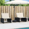 vidaXL Parasol Base Black Polyethylene and Concrete Medium - 3 of 4