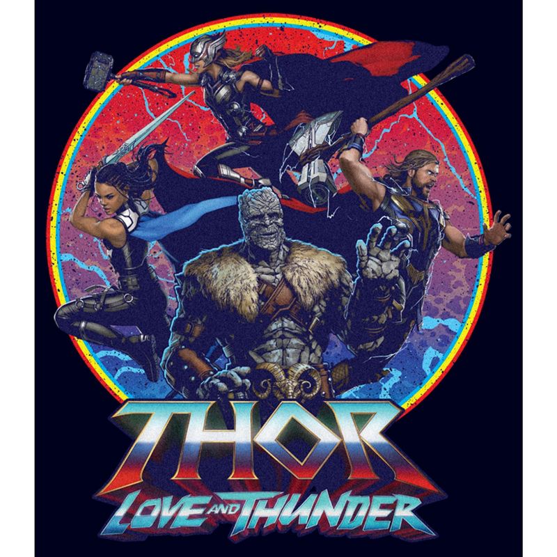 Men's Marvel: Thor: Love and Thunder Superheroes Circle T-Shirt, 2 of 6