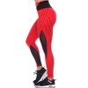 Women's High-Waist Reflective Piping Fitness Leggings  - White Mark - 2 of 4