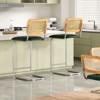 FURNIinspire Dining Chair, Counter Height Bar Stools Set of 2, Bar Stools without Arms for Kitchen Islands, Green, 18.9"*17.7"*42.5" - 2 of 4