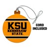 Kennesaw State KSU Stripes Wood Christmas Tree Holiday Ornament - 2 of 4