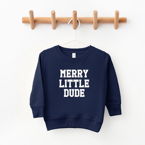 The Juniper Shop Merry Little Dude Youth Ultra-Soft Graphic Sweatshirt - image 1 of 3