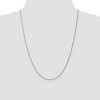 Black Bow Jewelry 1.2mm 14k White Gold Solid Wheat Chain Necklace - 2 of 4