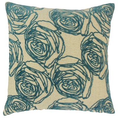 Turquoise Square Throw Pillow (20"x20") - The Pillow Collection