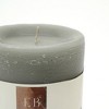 Goblet Grey Pillar Candle 4"x6" – Elegant Home Décor Candle - 4 of 4