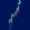 Junior's Design By Humans Crypto Trading Hodl Vintage Stock Chart To The Moon By MiuMiuShop T-Shirt - 2 of 3