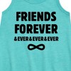 Girls' - Instant Message - Friends Forever And Ever Graphic Sleeveless Aline Dress - 2 of 4