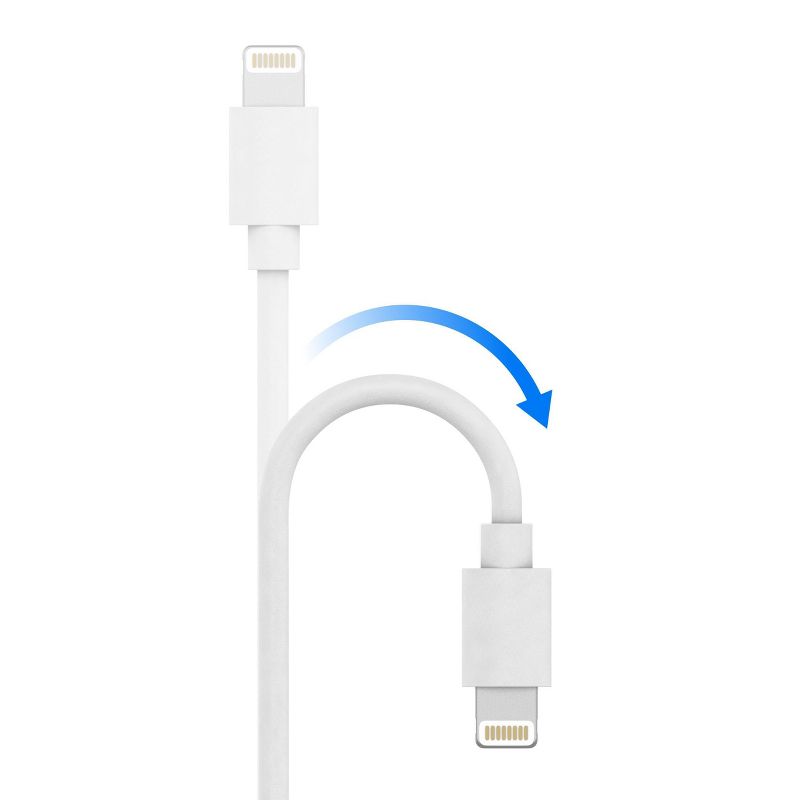 Just Wireless TPU Lightning to USB-A Cable- White, 5 of 13