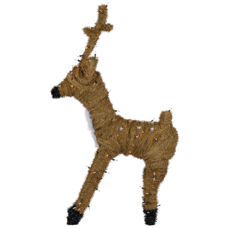 Northlight Pre-Lit Standing Reindeer with Spots Outdoor Christmas Decoration - Brown, 4 of 8