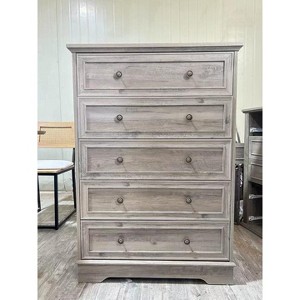 Chest of Drawers Vintage Oak Grey - 1 of 1