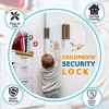 DOMETOUR Home Security Door Reinforcement Lock, Upgraded 800 lbs Safety Latch, Child Proof Deadbolt for Bedroom & Front Door - 4 of 4