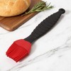 Unique Bargains Pastry Brush 39g Wave Pattern Brush Color Block Dishwasher Safe Silicone PP 8.19"x1.77" 1Pcs - 2 of 4
