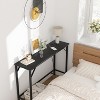 Console Table Featuring Power Outlets & Usb Ports, Slim Sofa Table with Built-In Charging Station, 39.3" Industrial Style Entryway Table - 2 of 4