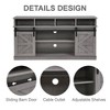 Hotraffy 65in Farmhouse TV Stand and Entertainment Center,Gray - 3 of 4
