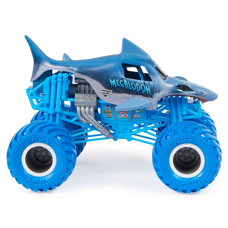 Monster Jam 1:24 Scale Collector Diecast Truck - Megalodon, 5 of 10