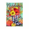 Evergreen Fall Welcome Boots Moire Garden Flag 12 x 18 Inches Indoor Outdoor Decor - 2 of 4