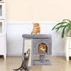 Heybly Small Cat Tree for Indoor Cats, Cat Tower with Scratching Post - 3 of 4