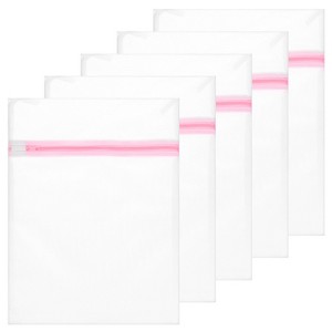 Unique Bargains Mesh Zipper Delicate Travel Laundry Bags 5 Pcs - 1 of 4