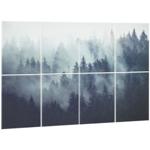 VEVOR 8 Pack Art Acoustic Panels, 63 x 23.62 x 0.4 inch Soundproof Wall Tiles, Self Adhesive Decorative Sound Dampening Absorbing Boards, Green - 1 of 4