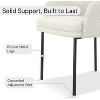 Vipbear Boucle Dining Chairs Set of 2, Mid Century Modern Upholstered Dining Room Chairs,Living Room Kitchen Chairs with Back and Metal Legs, Armrest - 2 of 4