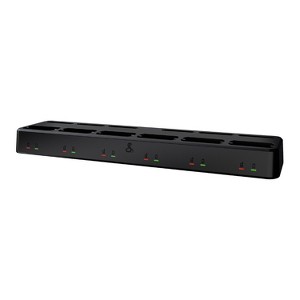 6-Unit Dock Charger for Cobra® Performa 400/450 2-Way Handheld Business Radios, 0010077-2 in Black, Size: 6 Port - 1 of 4