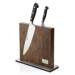 Zassenhaus Magnetic Knife Block, Ash Wood, 11" x 3.5"
