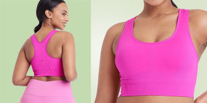 Sports Yoga Bra Seamless Underwear Mesh See-Through Stretch Workout Crop  Vest Bras
