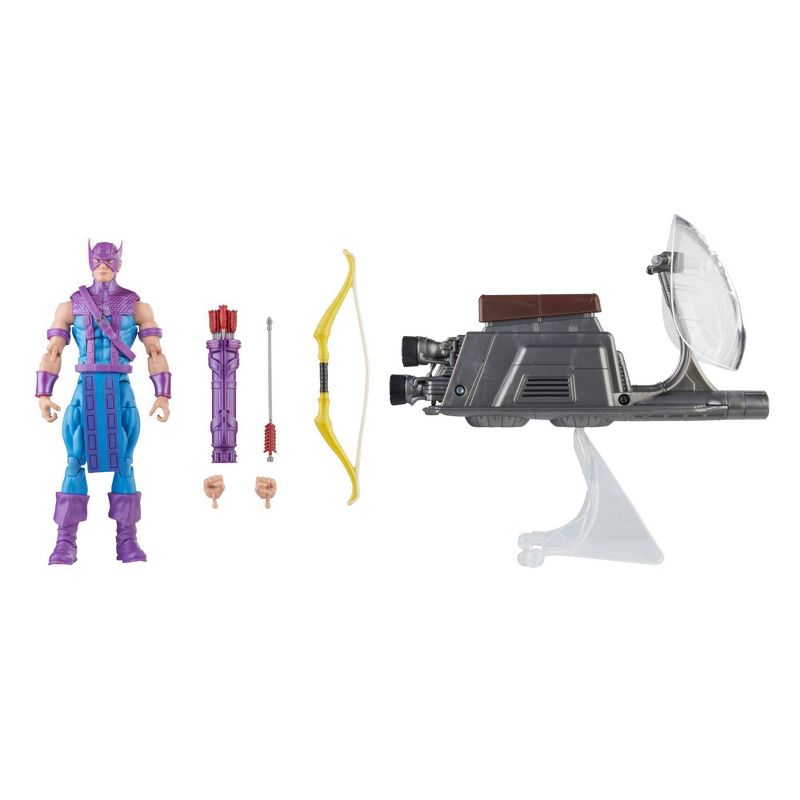 Marvel Avengers Legends Hawkeye Action Figure with Sky-Cycle Vehicle, 1 of 14