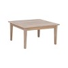 Linon 4pc Melita Acacia Sectional & Coffee Table Beige - 4 of 4