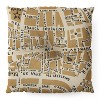 Holli Zollinger PARIS MAP RUSTIC Square Floor Pillow - Deny Desings - 2 of 2