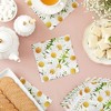 Blue Panda 100 Pack Decorative Daisy Floral Paper Napkins, 2-Ply, 6.5x6.5”, Napkins for Bridal Shower, Tea Party, & Wedding - 2 of 4
