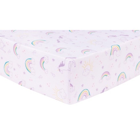 Unicorn fitted store crib sheet