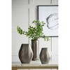 NicBex Aluminum/Ceramic Chisel Flower Vase, Muilt Sizes Short Round Metallic Decorative Vase for Tabletop, Living Room - 4 of 4