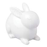 Pearhead Ceramic Bunny Bank - White
