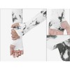 INSPIRE CHIC Women's Sun Cover Arm Stretch Cooling Tie-Dye Compression Sleeves Gloves 1Pair - 3 of 4